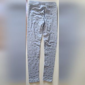 NWOT Crewcuts Girls Legging in Pale Blue with Glitter Sparkle Applique Size 10